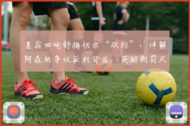 基翁回呛舒梅切尔“双标”,详解阿森纳争议获利背后,英超判罚尺度再引热议